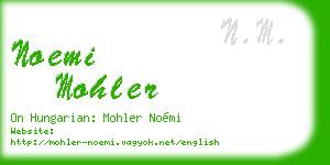 noemi mohler business card